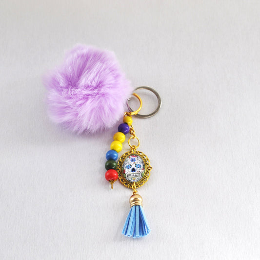 Maximalist Pompom Keychain