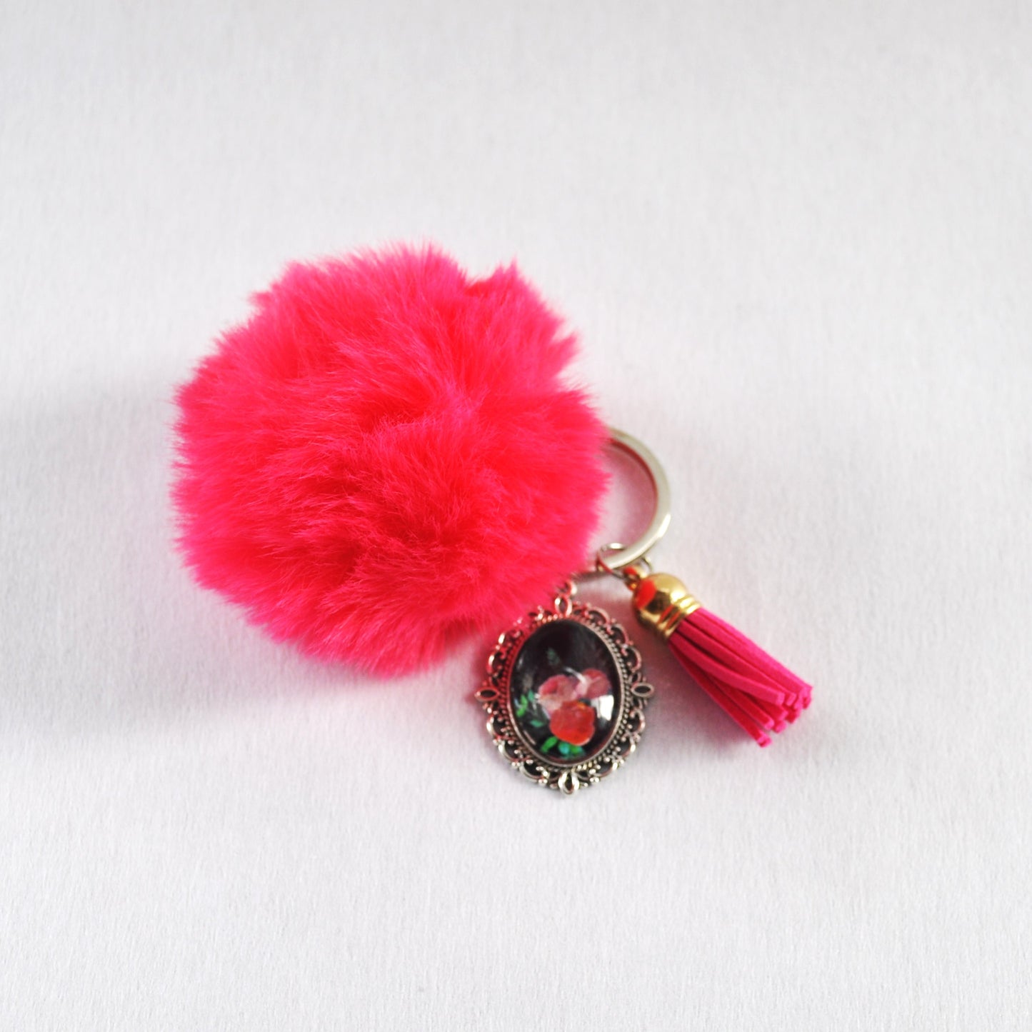 Maximalist Pompom Keychain