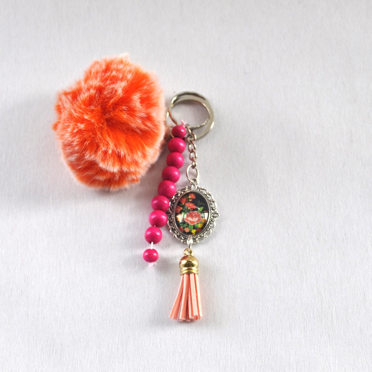 Maximalist Pompom Keychain