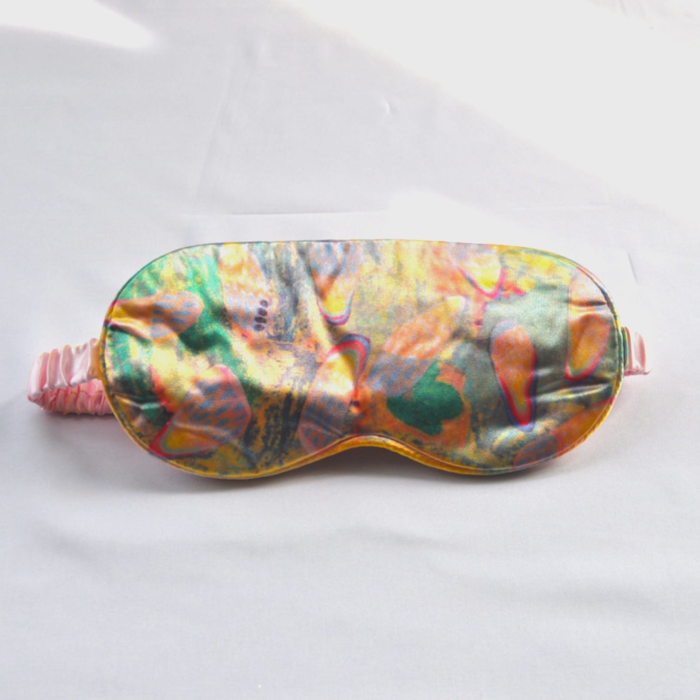 Patterned satin eyemask