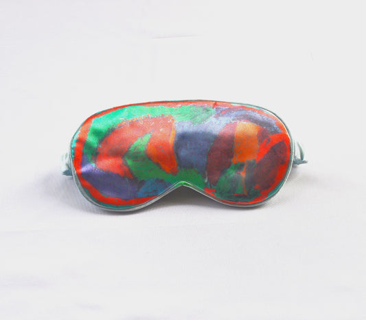 Patterned satin eyemask